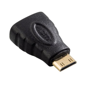 Преходник HAMA 83861, от Mini HDMI(м) към HDMI(ж), черен, 4K | JAR Computers HAMA 83861 Mini HDMI(м) към HDMI(ж)