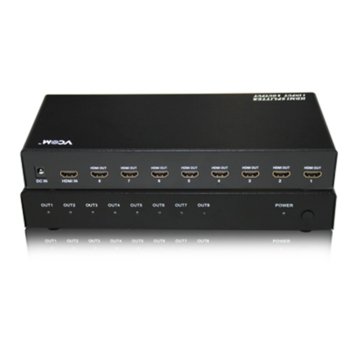 Сплитер VCom DD418A, 1x HDMI вход към 8x HDMI изхода | JAR Computers VCom DD418A HDMI SPLITTER Multiplier 1x8