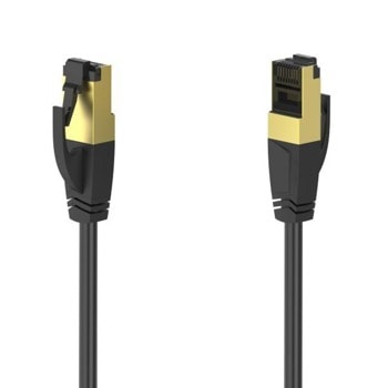 Пач кабел Hama 200692, S/FTP, Cat.8, 1.5m, черен | JAR Computers HAMA-200692