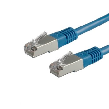 Пач кабел Roline 21.99.1384, SFTP, cat.6, 10m, син | JAR Computers ROLINE 21.99.1384 S/FTP Patch Cat.6 10 м Син