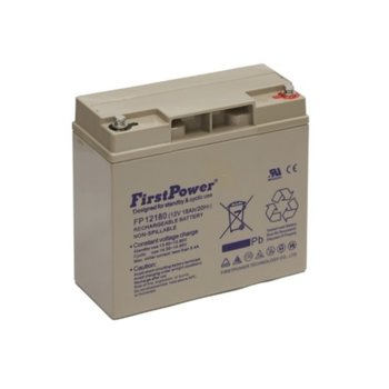 Акумулаторна батерия FirstPower MS18-12, 12V, 18Ah, M5 конектори | JAR Computers Акумулаторна батерия MHB MS18-12, 12V, 18Ah