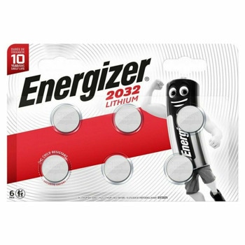 Батерии литиеви Energizer, CR2032, 3V, 6бр. | JAR Computers Energizer CR2032 7638900428025