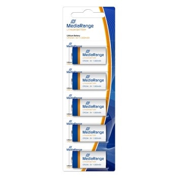 Батерии литиеви, MediaRange CR123A, 3V, 5бр | JAR Computers MediaRange CR123A 3V 5 Pack