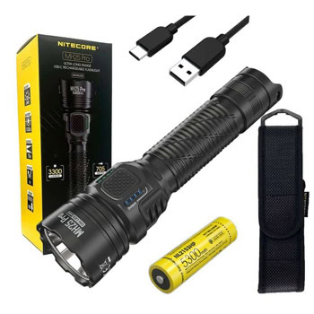 LED фенер Nitecore MH25 Pro, 1x NL2153HP/ 1x 21700 батерии, 3300 lm, micro USB-C, удароустойчив, IP68 защита, професионален/ловен фенер, черен | JAR Computers Nitecore MH25 Pro