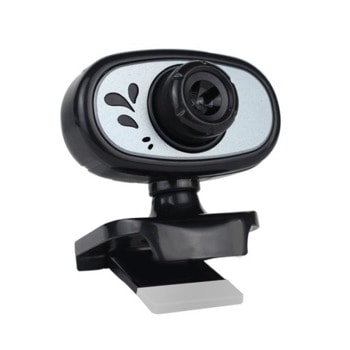 Уеб камера Kisonli PC-3, микрофон, 1.3MP, автоматичен баланс на бялото, автоматична корекция на цветовете, ръчно регулируемо фокусно разстояние, USB, AUX, черна | JAR Computers Kisonli PC-3 57457888