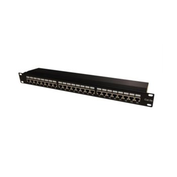 Панел 24-port FTP cat.5E черен