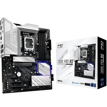 Дънна платка ASRock Z890 Pro RS, Z890, LGA1851, DDR5, PCI-E 5.0 (Thunderbolt4&DP&HDMI), 4x SATA 6Gb/s, 1x Blazing M.2 Socket, 3x Hyper M.2 Sockets, 2x Thunderbolt 4, 1x USB 3.2 Gen 2 Type-A, 2.5GbE LAN, ATX | JAR Computers ASRock Z890 Pro RS 90-MXBP10-A0UAYZ