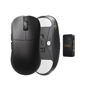 Мишка Lamzu INCA 8K, оптична (30 000 dpi), безжична, USB, черна, гейминг, 8000Hz Polling rate, Pixart 3950 сензор | JAR Computers Мишка Lamzu INCA 8K