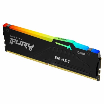 Памет 16GB DDR5 5600MT/s, Kingston FURY Beast, KF556C36BBEA-16, 1.25V | JAR Computers Kingston FURY Beast RGB DDR5 16GB KF556C36BBEA-16