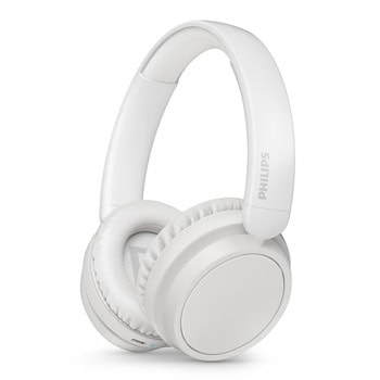Слушалки Philips TAH5209WT/00, безжични, Bluetooth, 40mm драйвери, до 65 часа време на работа, бели | JAR Computers Philips TAH5209WT/00