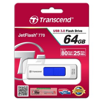 Transcend 64GB JETFLASH 770, USB 3.0
