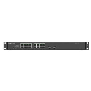 Суич Ruijie RG-ES118GS-P, 1000Mbps, 18 порта, 16x 10/100/1000Mbps RJ45 (PoE+), 2x 1Gbs SFP | JAR Computers Ruijie RG-ES118GS-P