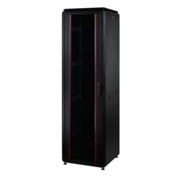 Комуникационен шкаф Mirsan MR.GTV22U61.01, 19", 22U, 610 x 1000 x 1039, свободностоящ, товароносимост 1000кг, черен | JAR Computers MIRSAN MR.GTV22U61.01
