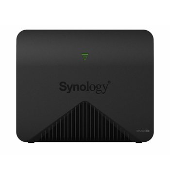 Рутер Synology MR2200ac, 2.4GHz (400Mbps)/5GHz (867Mbps)/5GHz (867Mbps), Wireless AC, 1x 10/100/1000, 1x WAN1000, 3 вътрешни антени | JAR Computers Synology Mesh Router MR2200ac