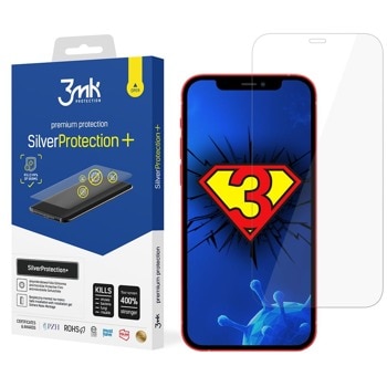 Защитно фолио 3MK SilverProtection+, за Apple iPhone 12 Pro Max, антимикробно image