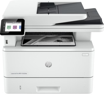Мултифункционално лазерно устройство HP LaserJet Pro MFP 4102fdw, монохромен принтер/скенер/копир/факс, 1200 x 1200 dpi, 40 стр/мин, LAN, USB, Wi-Fi A4 | JAR Computers HP LaserJet Pro MFP 4102fdw Printer