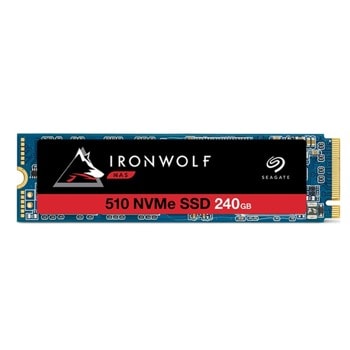 Памет SSD 240GB, Seagate IronWolf 510 (ZP240NM30011), PCIe NVMe, M.2 (2280), скорост на четене 2450 MB/s, скорост на запис 290 MB/s | JAR Computers Seagate 240GB IronWolf 510 ZP240NM30011