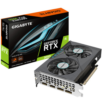 Видео карта Nvidia GF RTX 3050, 6GB, Gigabyte Eagle OC, PCI-E 4.0, GDDR6, 96-bit, DisplayPort, HDMI | JAR Computers Gigabyte GeForce RTX 3050 EAGLE OC 6G