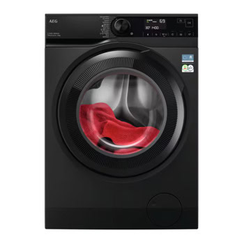 Перална машина AEG LFR73944E, клас A, 9 кг. капацитет, 1400 оборота в минута, свободностояща, 59.7cm ширина, Steam Refresh, PreciseWash, черна | JAR Computers AEG LFR73944E