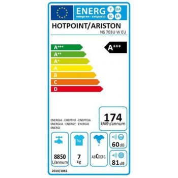 Пералня Hotpoint-Ariston NS 723U W EU