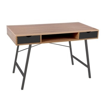 Бюро RFG Shape A, метално, 2 чекмеджета, меламинов плот, дъб | JAR Computers RFG Shape A FG-1915/F01/BLACK