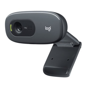 Уеб камера Logitech C270, черна, микрофон