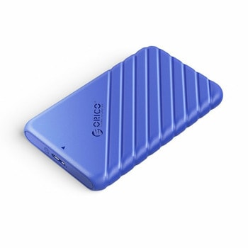 Кутия 2.5" (6.35 cm), Orico 25PW1-U3-BL, за 2.5" (6.35 cm) HDD/SSD, SATA3, USB micro B, синя | JAR Computers Orico 25PW1-U3-BL