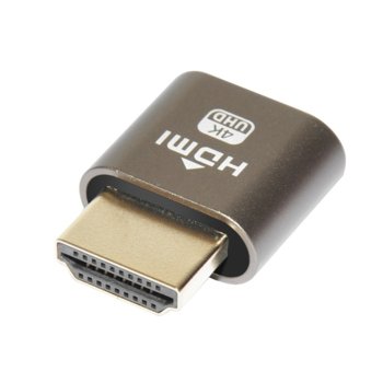 Конектор Makki Mining HDMI Dummy Plug, емулира включен 4K монитор, за добив на криптовалути | JAR Computers Makki Mining HDMI Dummy Plug 4K with IC
