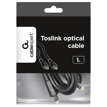 Кабел Gembird CC-OPT-1M, от Toslink(м) към Toslink(м), оптичен, 1 m | JAR Computers Кабел Gembird Toslink(м) към Toslink(м) 1 m