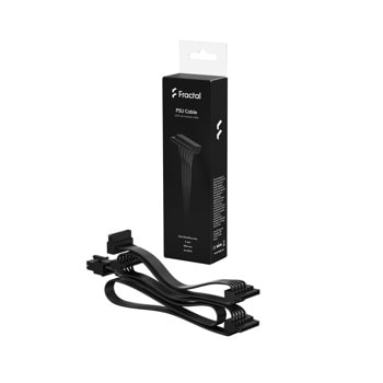 Захранващ кабел Fractal Design SATA x4 Modular Cable, от 6 Pin(м) към 4x SATA, 40+15+15+15 cm, черен | JAR Computers Fractal Design SATA x4 modular cable FD-A-PSC1-003
