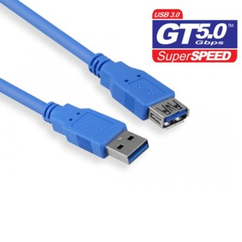 USB A(м) към USB A(ж) 5m