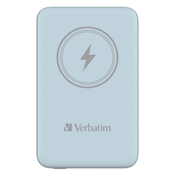 Външна батерия /power bank/ Verbatim MCP-10BE, 10 000mAh, синя, 1x USB-C, безжично зареждане | JAR Computers Power bank Verbatim MCP-10BE 32247