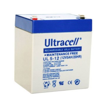 Акумулаторна батерия Ultracell 5-12, 12V, 5Ah | JAR Computers Акумулаторна батерия UL 5-12