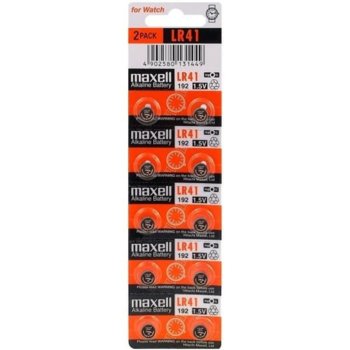 Батерии алкални Maxell LR41, 1.5V, 2 бр. | JAR Computers Батерия Maxell LR41 2 бр