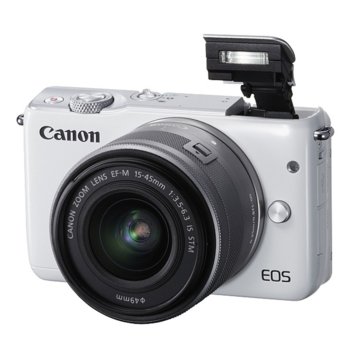 Canon EOS M10 white + EF-M 15-45mm IS STM