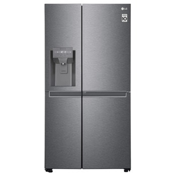 Хладилник с фризер LG GSJV30DSXF, клас F, 634 л. общ обем, свободностоящ, 430 kWh/годишно, Total No Frost, LinearCooling, Door-in-Door, Smart Diagnosis, инокс image