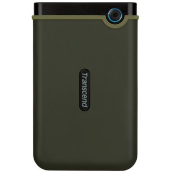 Твърд диск 2TB Transcend Slim StoreJet M3G, тъмнозелен, 2.5" (6.35cm), външен, USB 3.1 | JAR Computers Transcend 2TB Slim StoreJet M3G TS2TSJ25M3G