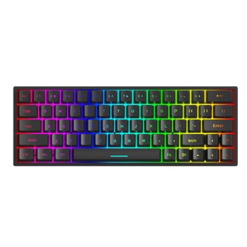 Клавиатура Marvo KG955W Shogo 63W, жична/безжична, механична, гейминг, Anti-Ghosting, RGB подсветка, USB, Bluetooth | JAR Computers Marvo Shogo 63W KG955W