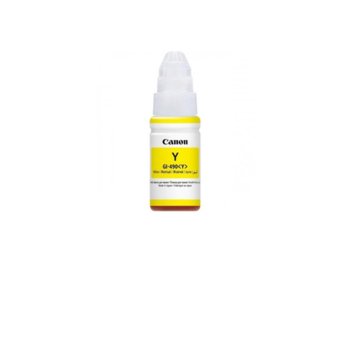 МАСТИЛО CANON PIXMA G1400/G2400/G3400 - Yellow 70ml - GI-490Y - Заб.: 7000p | JAR Computers Canon GI-490 Y