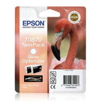Касета ЗА EPSON  T0870 Gloss Optimizer Ink R1900