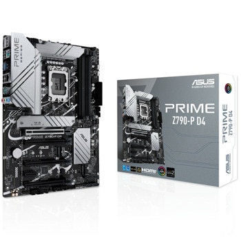 Дънна платка Asus PRIME Z790-P D4, Z790, LGA1700, DDR4, PCI-E 5.0 (DP&HDMI), 4x SATA 6Gb/s, 3x M.2, 1x USB Type-C, ATX | JAR Computers Asus PRIME Z790-P D4 90MB1CV0-M0EAY0