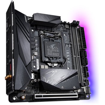 Дънна платка Gigabyte,Z490I AORUS ULTRA, Z490, LGA1200, DDR4, 2xM.2, PCI-E (HDMI, USB, LAN/WiFi) | JAR Computers Gigabyte Z490I AORUS ULTRA