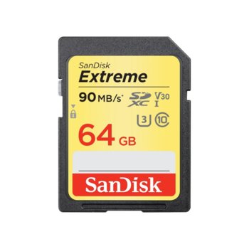 SanDisk Extreme SD UHS-I Card SDSDXVE-064G-GNCIN