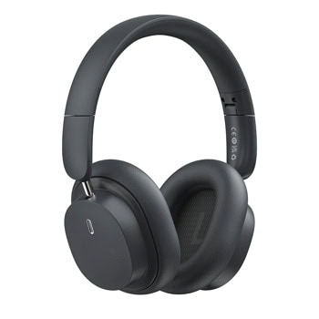 Слушалки Baseus Bowie D05, безжични/жични, Bluetooth, Jack 3.5mm, микрофон, 40mm говорители, черни | JAR Computers Слушалки Baseus Bowie D05 Black NGTD020213