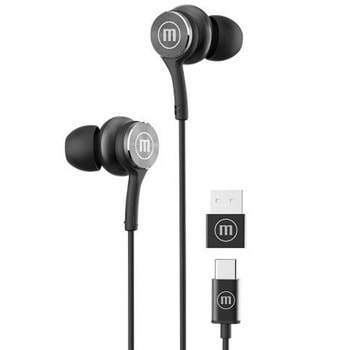 Слушалки Maxell XC1, микрофон, USB-C, черни | JAR Computers Maxell XC1 Black