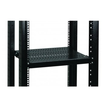 19" shelf, depth 550 mm - Fixed, height 1U, high l