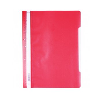 PVC папка Lux, перфорация, червена, A4 | JAR Computers Папка PVC перфорация Lux червена