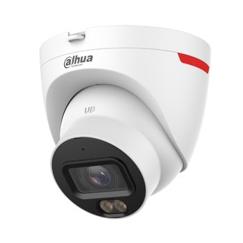 IP камерa Dahua IPC-HDW2649T-S-LED-0280B-PRO, куполна камера, 6Mpix(3288x1850@20FPS), 2.8mm обектив, H.265, IR осветеност (до 30m), външна IP67, PoE, microSD слот до 256GB, микрофон | JAR Computers DAHUA IPC-HDW2649T-S-LED-0280B-PRO