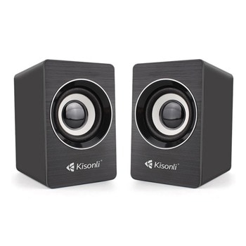Тонколони Kisonli A-707, 2.0, 6W, AUX, черни, USB захранване | JAR Computers Kisonli A-707 22162
