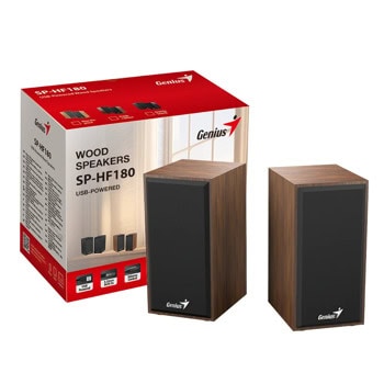 Тонколони Genius SP-HF180 Wood кафяви